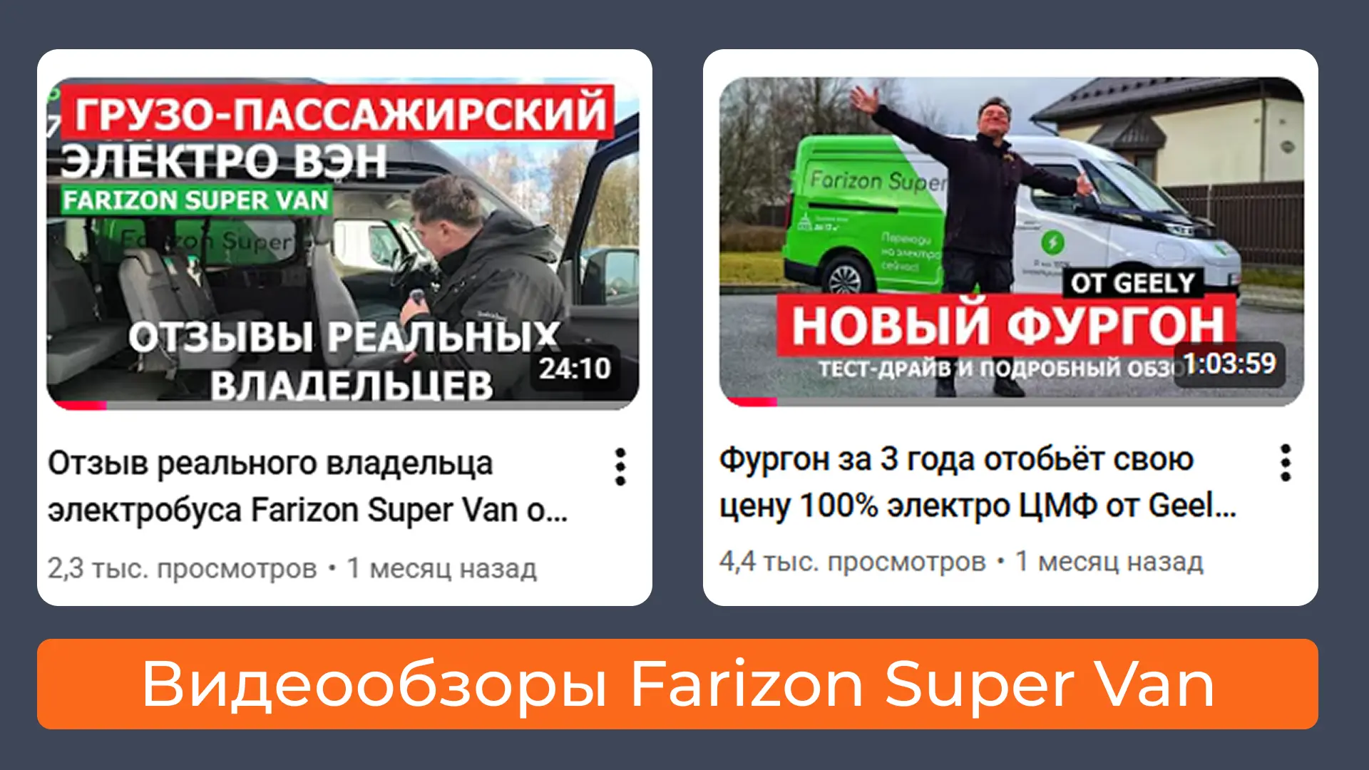 Серия обзоров электрического фургона Farizon SuperVAN